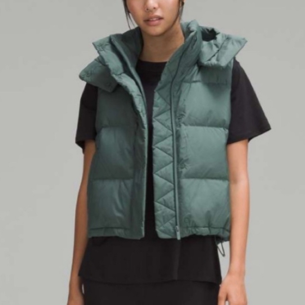 Lululemon Wunder Puff Crop Vest Like New, Size 6